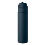 enkelwandige fles 650 ml lekvrij met handvat - marine
