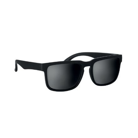 festival zonnebril uv400 met spiegelglazen - zwart