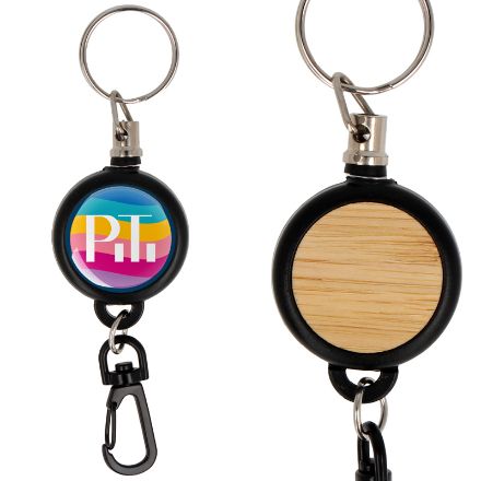 recyceld abs en bamboe kaarthouder