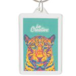 custom made sleutelhanger rechthoek met inzetstuk