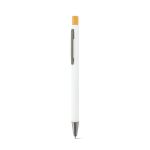 zylen balpen 100% ral met rubberen afwerking - wit