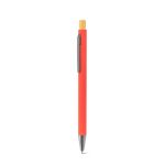 zylen balpen 100% ral met rubberen afwerking - rood