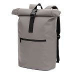 portland pu-rugzak met rolltop 16 inch laptopvak - grijs