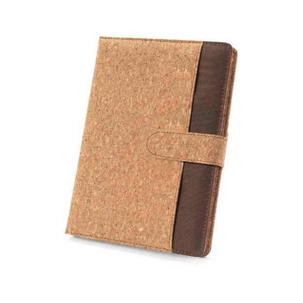 fielding a5-map van kurk en gerecycled polyester