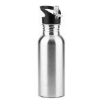 edberg enkelwandige roestvrijstalen fles 690 ml - zilver