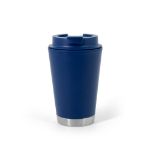 dubbelwandige lekvrije pp-reisbeker 410 ml - marine