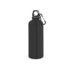 kelce enkelwandige rvs fles 550 ml karabijnhaak - zwart