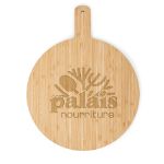 cheesano ronde bamboe serveerplank met handvat