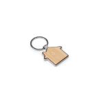gaston house sleutelhanger huisvorm bamboe