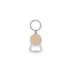 meeko sleutelhanger met ronde vorm bamboe inleg