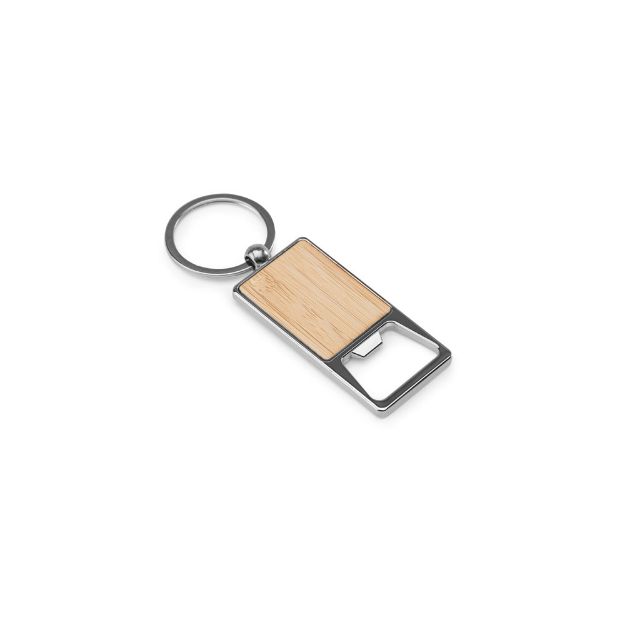sylvester rechthoekig sleutelhanger met flesopener