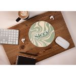 ronde muismat met rubberen basis sublimatie druk
