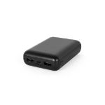leakey powerbank 10'000 mah in gerecycled abs - zwart