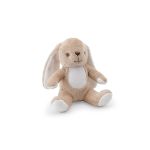 polyester knuffel konijn met eigen stof decoratie