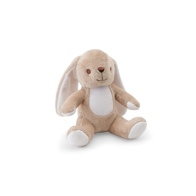 polyester knuffel konijn met eigen stof decoratie