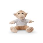 knuffel vorm van een aap met t-shirt voor druk