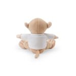 knuffel vorm van een aap met t-shirt voor druk