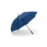 polyester paraplu houten handvat handmatig open - blauw