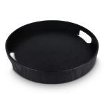 sagaform hanna rond dienblad 35 cm - zwart