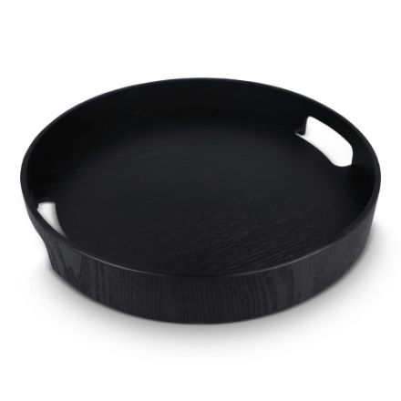sagaform hanna rond dienblad 35 cm - zwart