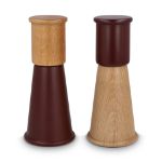 sagaform gurken zout- en pepermolen set s, 15 cm - bordeaux