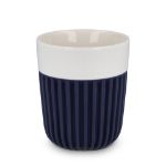 insideout premium mok 280 ml met geribbelde sleeve - blauw