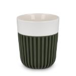 insideout premium mok 280 ml met geribbelde sleeve - groen