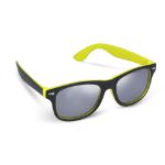 zonnebril spiegelglas uv400 tweekleurig montuur - geel