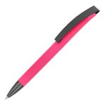 balpen vegas softtouch metalen clip trendy kleuren - roze
