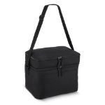 r-pet koeltas met twee vakken 12 liter - zwart