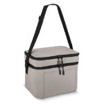 r-pet koeltas met twee vakken 12 liter - grijs