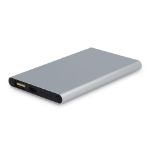 enera powerbank 4000 mah r-al met usb-c kabel - zilver