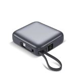 powerbank met ingebouwde kabels 10000 mah