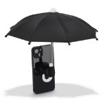 telefoonparaplu met zuignaphouder - zwart