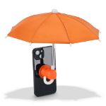 telefoonparaplu met zuignaphouder - oranje