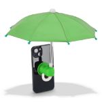 telefoonparaplu met zuignaphouder - groen