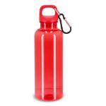 noa waterfles r-pet 500 ml transparant afwerking - rood