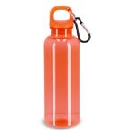 noa waterfles r-pet 500 ml transparant afwerking - oranje
