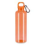 noa waterfles r-pet 750 ml transparant afwerking - oranje