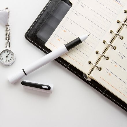 dokter balpen met led lamp blauwschrijvend