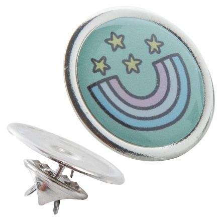 ronde pin met doming. custom made