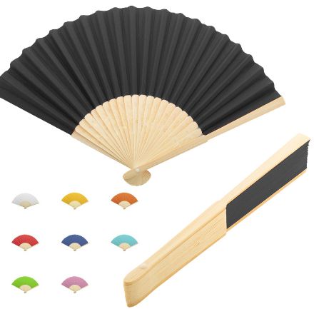 papieren waaier met bamboe ribben bapper