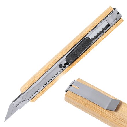 papiermes met bamboe handvat boocut