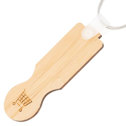 trolley munt sleutelhanger boocart