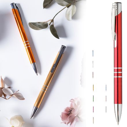 balpen van recycled aluminium rechannel shine