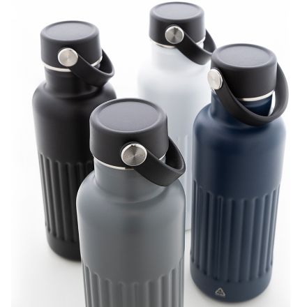 geïsoleerde fles streaky go recycled rvs 500 ml