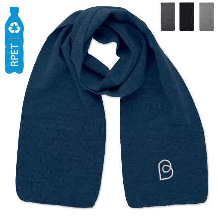 sjaal van rekbaar rpet polyester