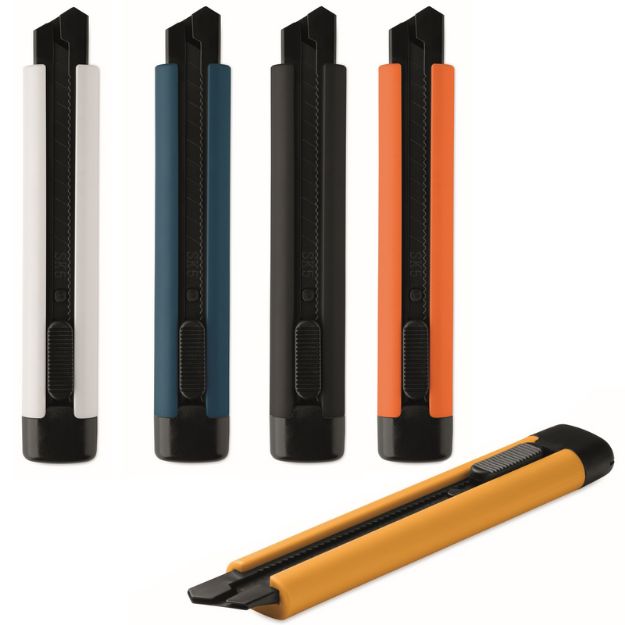 groot intrekbaar afbreekmes met carbonstalen mes