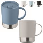 enkelwandige mok 300 ml met rvs bodem