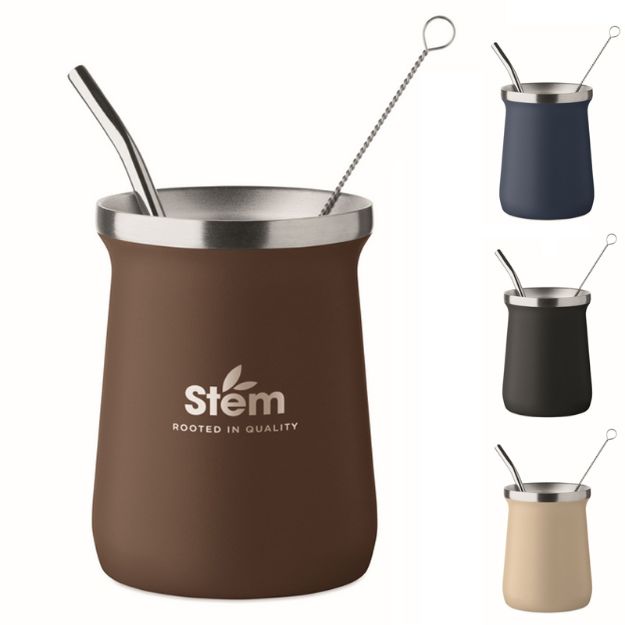 dubbelwandige yerba maté theekopje 240 ml